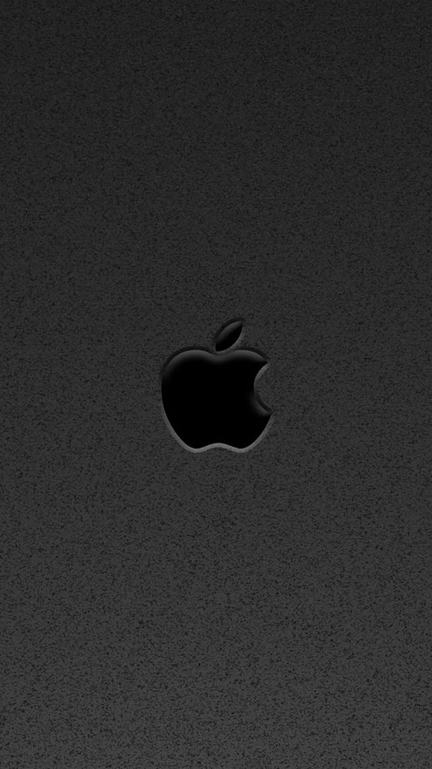 Icono de Apple, logotipo de Apple gris fondo de pantalla del teléfono
