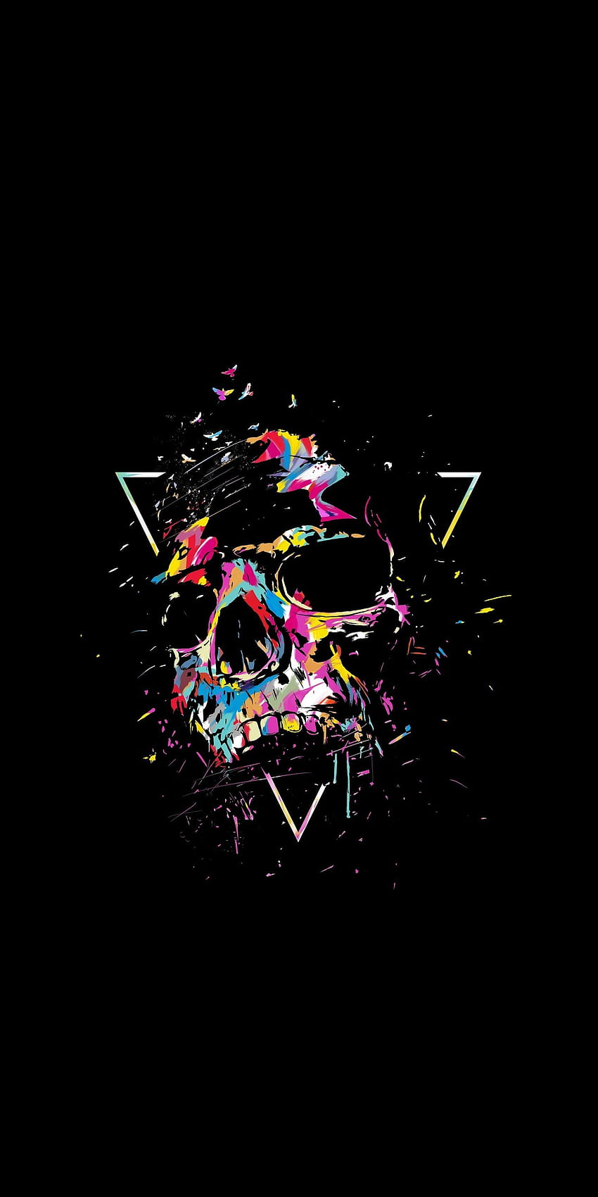 Skull, Multi Color, Sketch Art . Skull , Art Sketches, Graffiti, Skull Gaming HD phone wallpaper