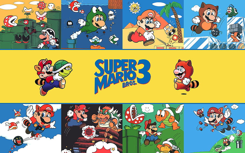 Super Mario Bros. 3, lindo Mario fondo de pantalla