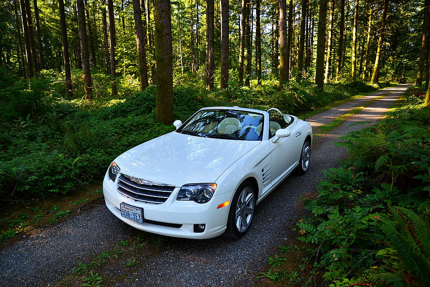 Bäume, Chrysler, Autos, Straße, Wald, Cabriolet, Crossfire Srt6 HD-Hintergrundbild