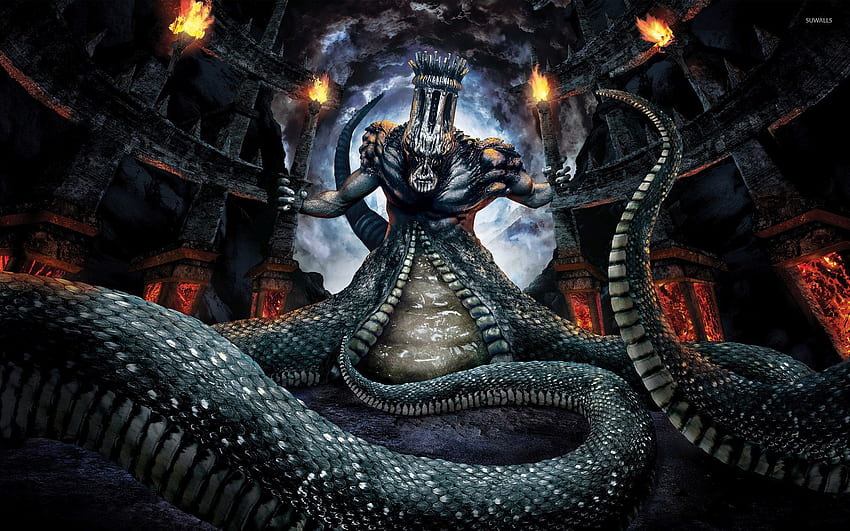 Monster in Inferno - Game, Inferno Warrior HD wallpaper
