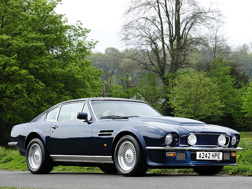 Araba, Aston Martin, Arabalar, Yandan Görünüm, Retro, V8, Vantage, 1977 HD duvar kağıdı