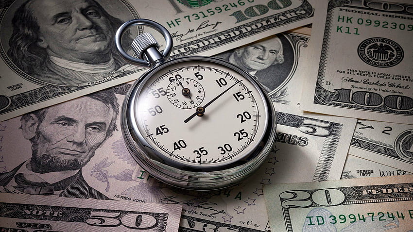 El tiempo - es dinero y - , ,, Dinero Motivación fondo de pantalla
