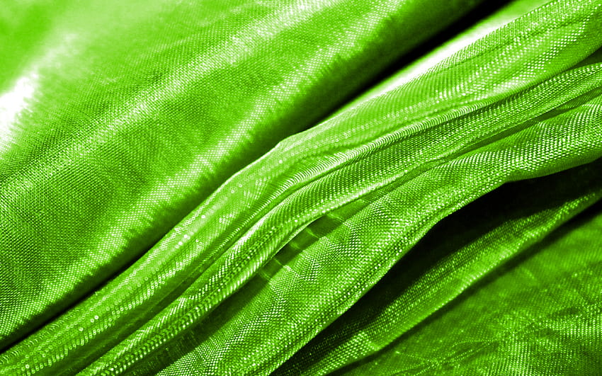 lime wavy fabric background, , wavy tissue texture, macro, lime textile, fabric wavy textures, textile textures, fabric textures, lime backgrounds, fabric backgrounds HD wallpaper