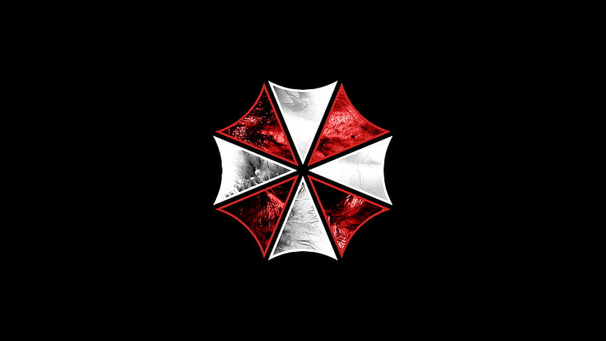 วิดีโอเกม ยนตร์ Resident Evil Umbrella Corp. โลโก้ เรียบง่าย Umbrella Computer วอลล์เปเปอร์ HD