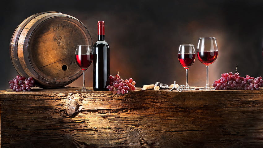 Wein Rot Weiß Weingläser Trauben Käse, Jahrgangswein HD-Hintergrundbild