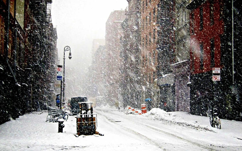 Snow - New York Winter, & background, City Snow HD wallpaper | Pxfuel