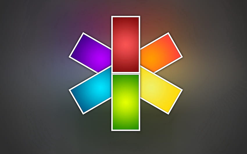 Abstrakt, mehrfarbig, kunterbunt, Form, quadratisch HD-Hintergrundbild