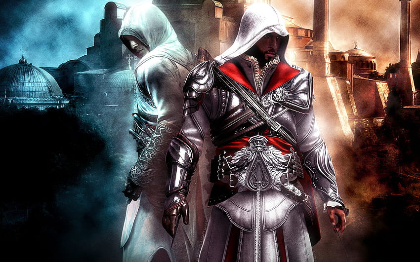 Assassins Creed altair และ ezio, เกม, ps, ps3, Assassins creed, altiar, ezio, เพลย์สเตชัน วอลล์เปเปอร์ HD