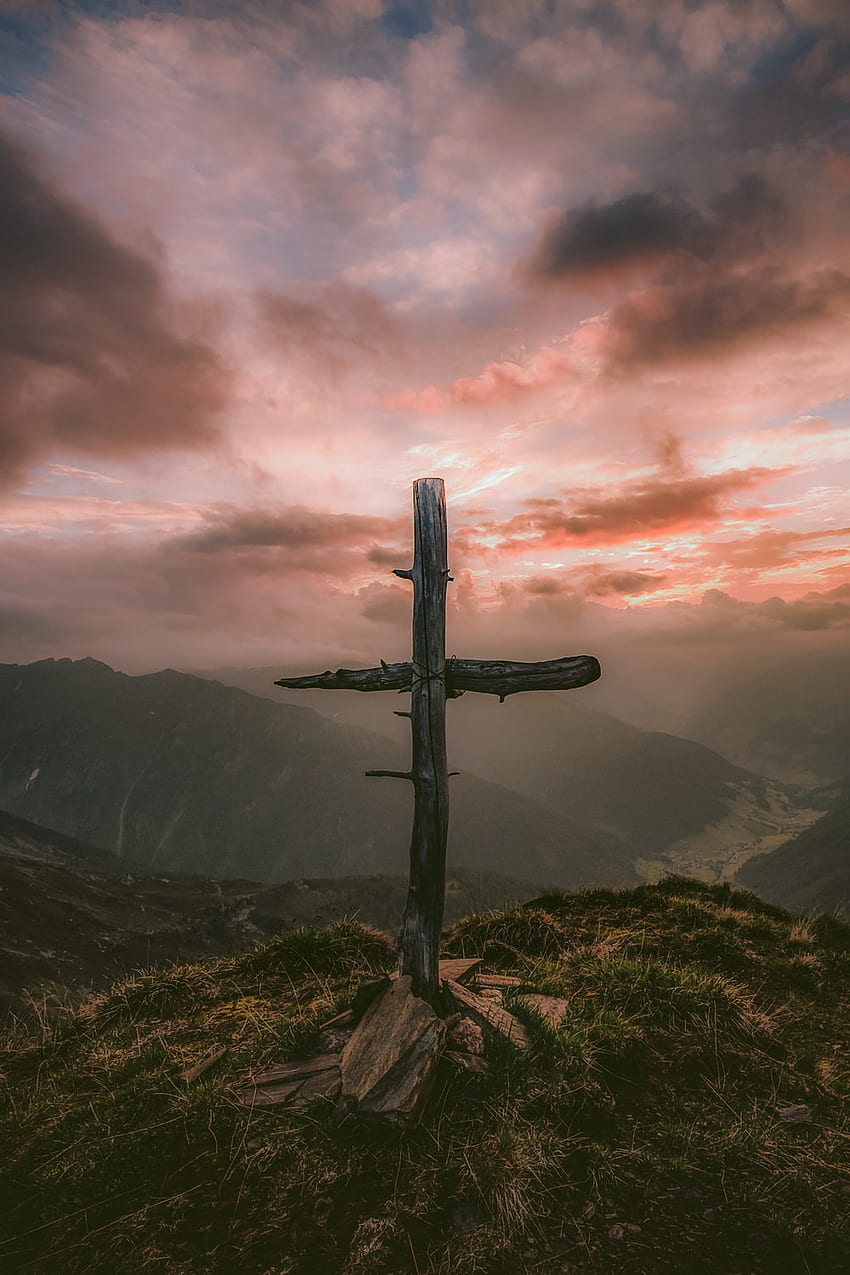 Jesus Kreuz, Ehrfürchtiges christliches Kreuz HD-Handy-Hintergrundbild