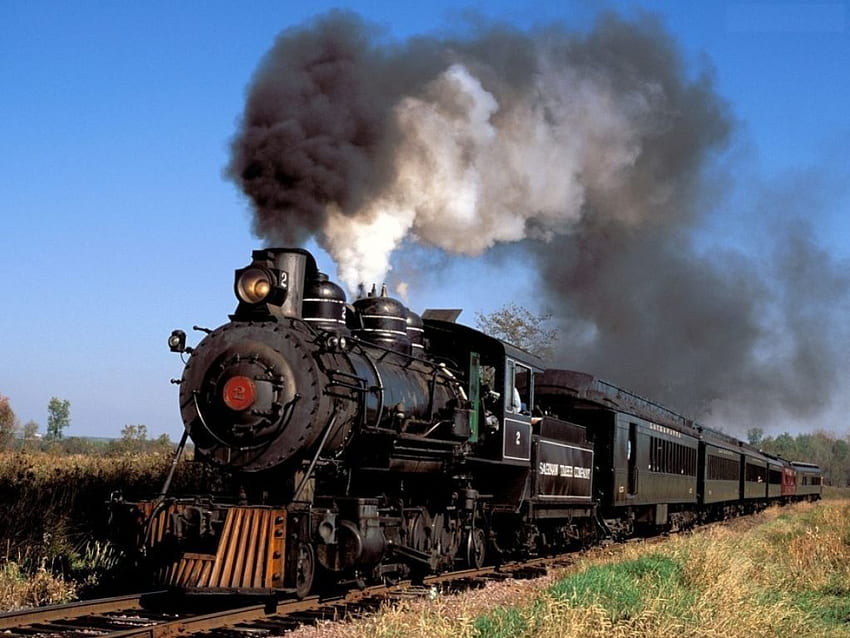 Old Steamtrain, locomotora, ferrocarril, vapor, vintage fondo de pantalla