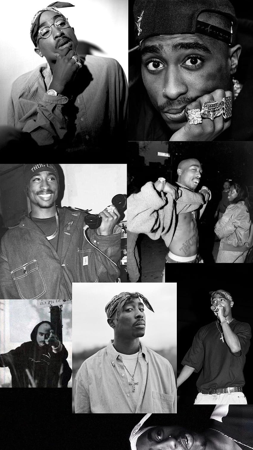 2pac ขาวดำในปี 2021 Tupac , Tupac , Tupac , Rap Black and White วอลล์เปเปอร์โทรศัพท์ HD