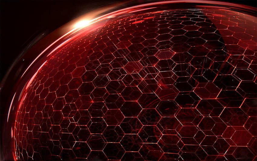 Hexagon for Android, Red Hex HD wallpaper