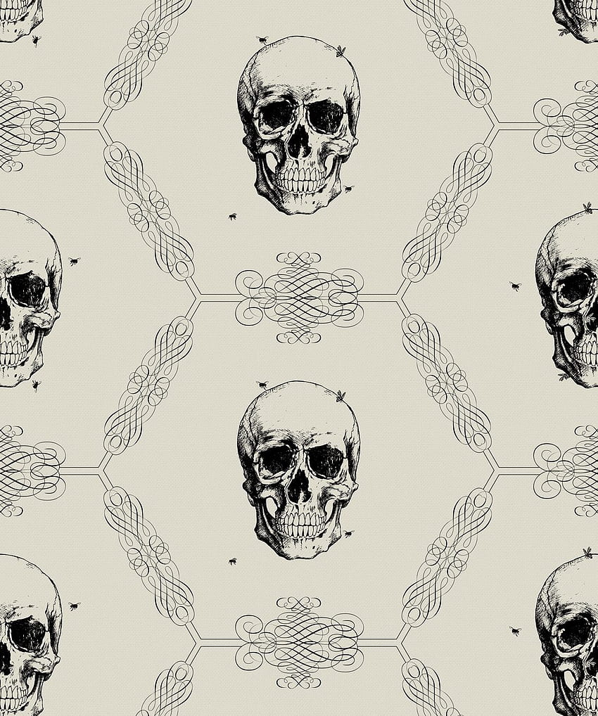 Skull & Bee Gothic , Kingdom Home • Milton & King, Green and Black Gothic HD phone wallpaper