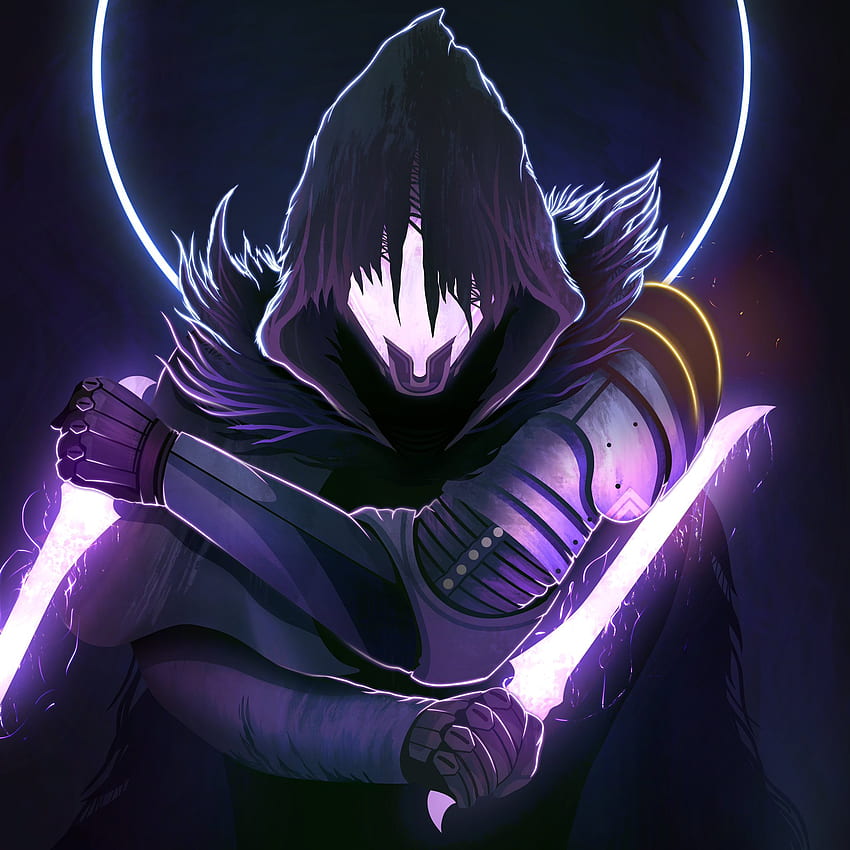 Ali Qaiser sur Twitter : Profile Commission featuring a Void Hunter using Spectral Blades for Really enjoyed working on the purple and blues featured heavily in the illustration and very happy HD phone wallpaper