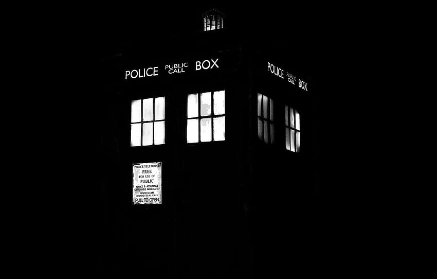 Schwarzer Hintergrund, Doctor Who, Doctor Who, TARDIS HD-Hintergrundbild
