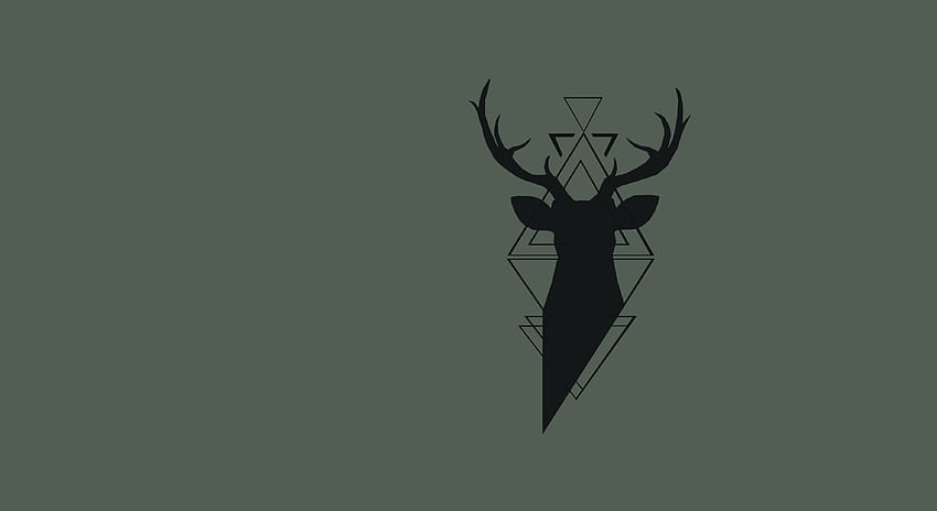 Deer, Deer Black and White HD wallpaper