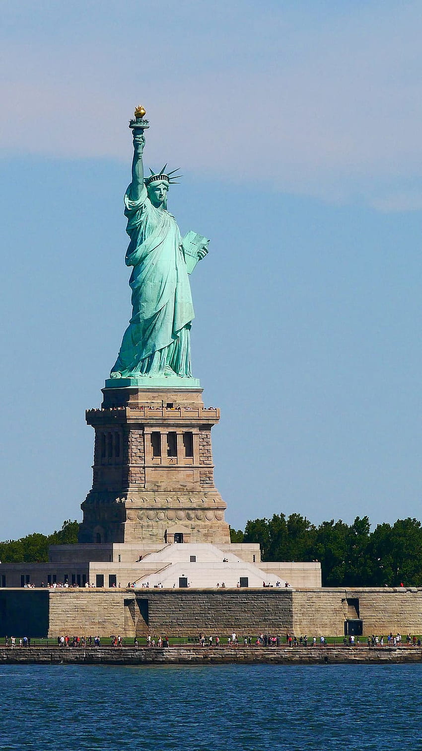 : Patung Liberty di New York Harbor., lady liberty, imigrasi, Malam Patung Liberty wallpaper ponsel HD