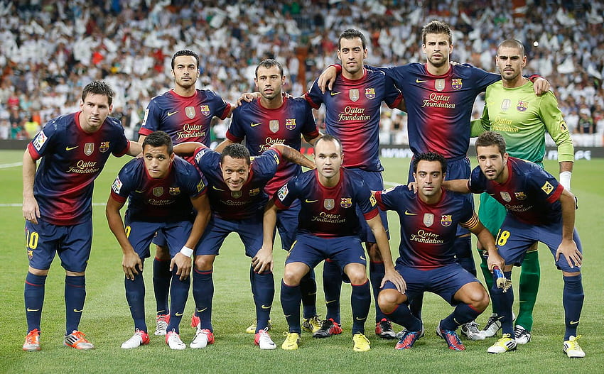 FC Barcelona Team 2013 HD wallpaper