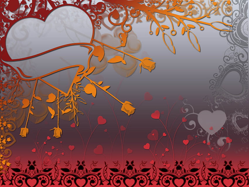 Amor multicolor, arte, amor, corazones, fantasía, vector fondo de pantalla
