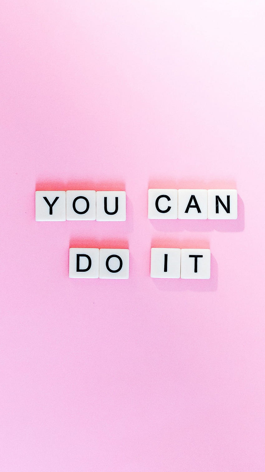 You can do it, Popular quotes, Inspirational quotes, Pink background, , Typography,. for iPhone, Android, Mobile and HD phone wallpaper