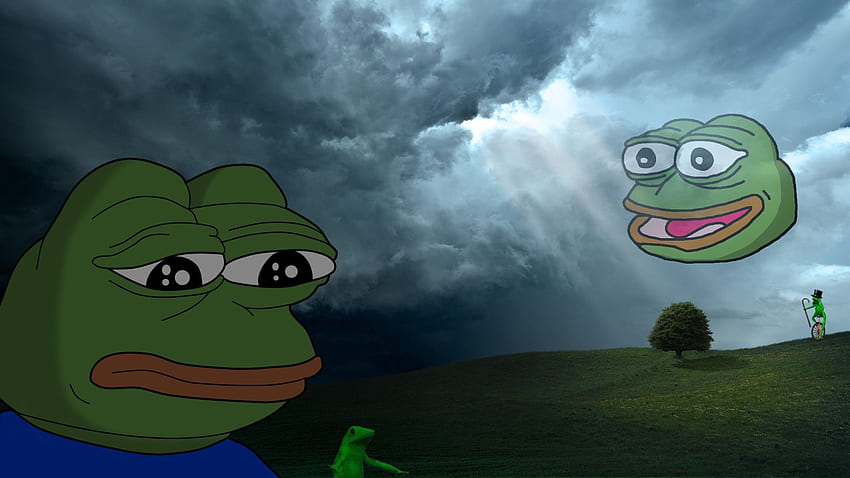 Pepe, trauriger Frosch HD-Hintergrundbild