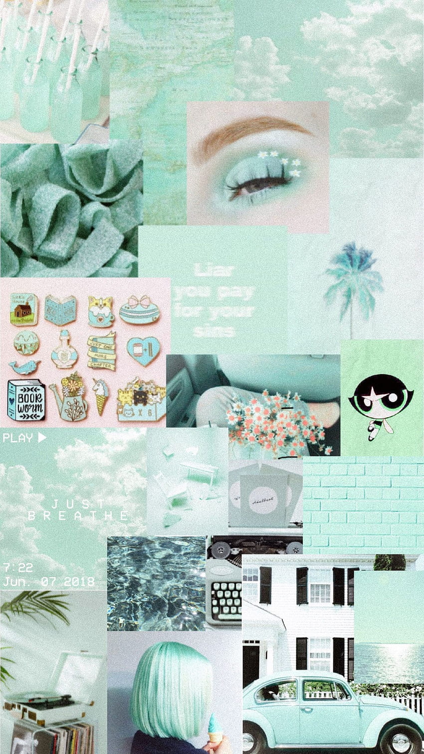 96 Cute Aesthetic Mint Wallpaper Images - MyWeb