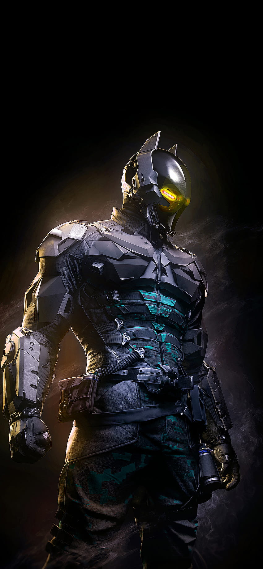 Arkham Night Dark Hero Batman Digital Illust Art HD phone wallpaper