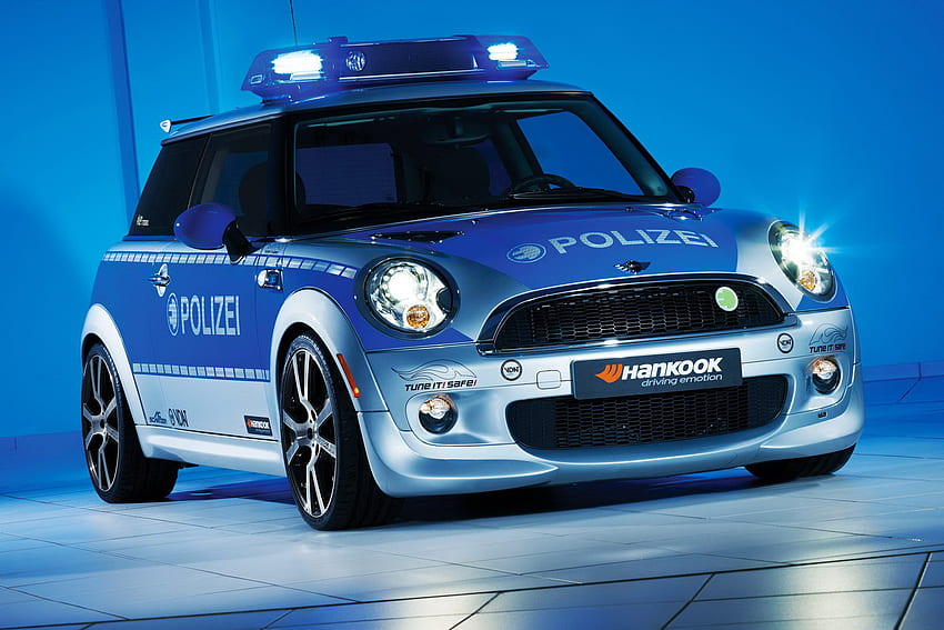 Mini Cooper Policja, mini, Cooper, policja, samochód Tapeta HD