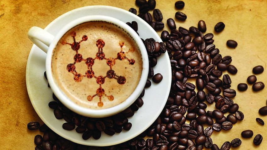 Food, Coffee, Cup, Foam, Grains, Meerschaum, Grain, Molecules HD wallpaper