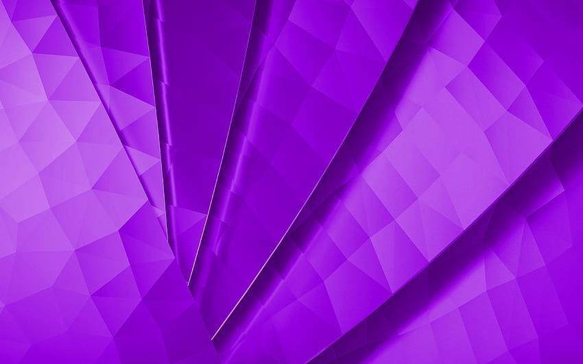 Purple abstract background, purple polygon background, purple abstraction,  purple lines background, creative purple background HD wallpaper | Pxfuel