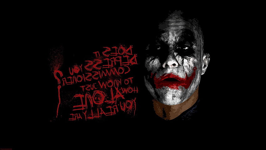 Heath Ledger dark knight the dark knight batman Joker Joke, Scary ...