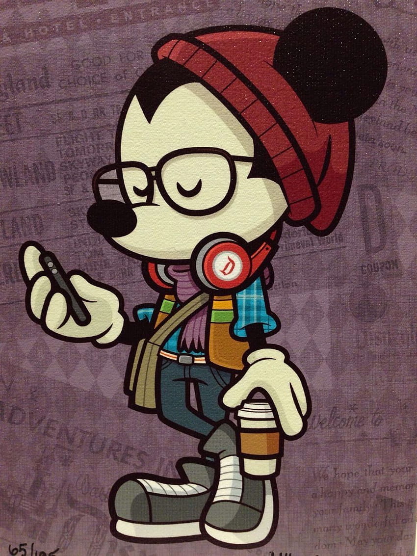 Mickey HIPSTER !!❤️. Mickey mouse art, Mickey mouse , Hippie painting, Hipster Mickey and Minnie HD phone wallpaper