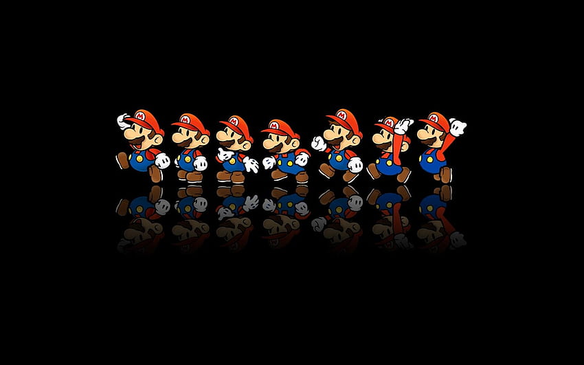 Super papierowy Mario, koniec gry Mario Tapeta HD