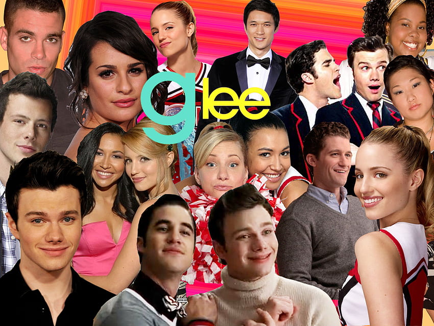 Per le citazioni di laptop Glee. Suggerimenti per una vita sana, Glee Cast Sfondo HD