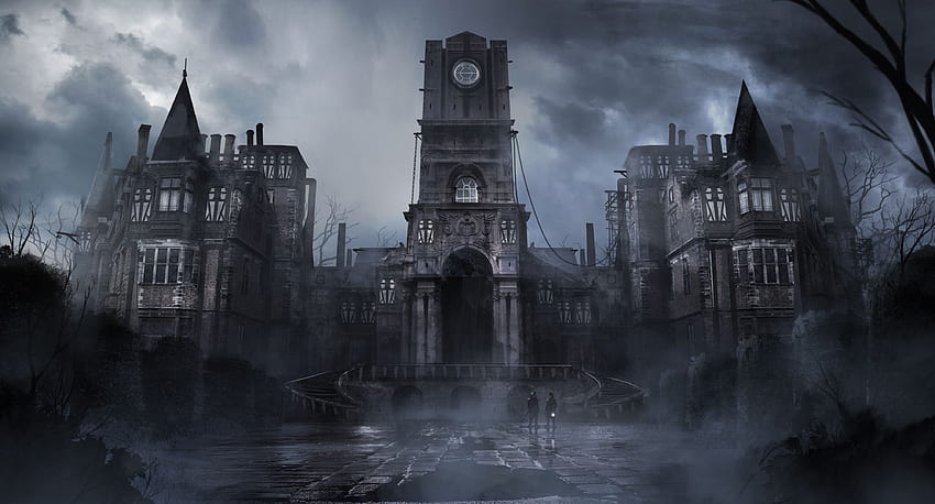 Концептуално изкуство 6 . Готически замък, Тъмна фантазия, Тъмен замък, Викториански замък HD тапет