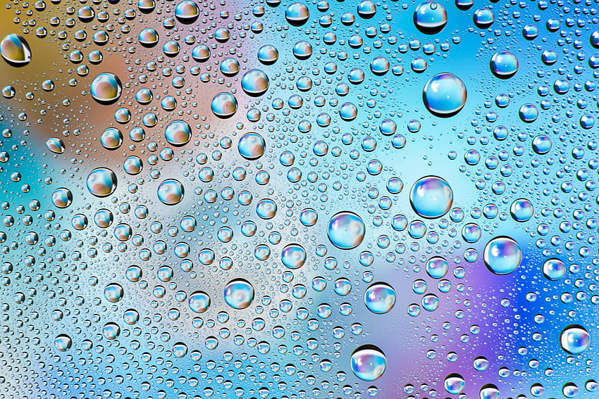 Abstract, Bubbles, Drops, Macro, Wet HD wallpaper
