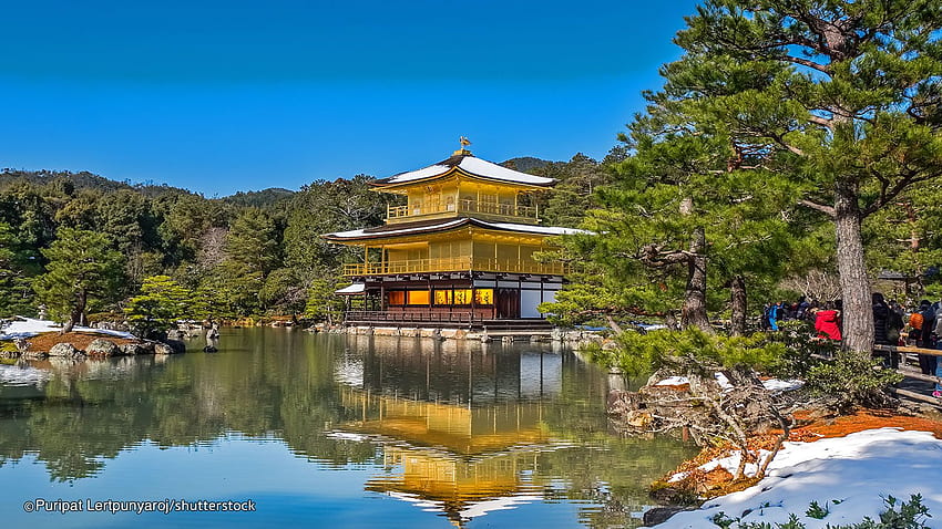 Kinkakuji Tapınağı - Kyoto'daki UNESCO Dünya Mirası Listesi HD duvar kağıdı