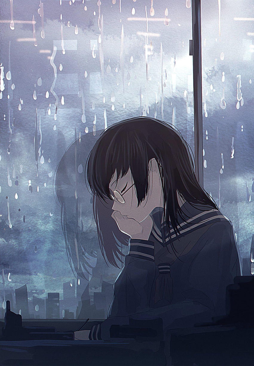 Depressed Anime Girl Crying  Transparent Cartoons  Sad Anime Girl Crying  HD Png Download  Transparent Png Image  PNGitem