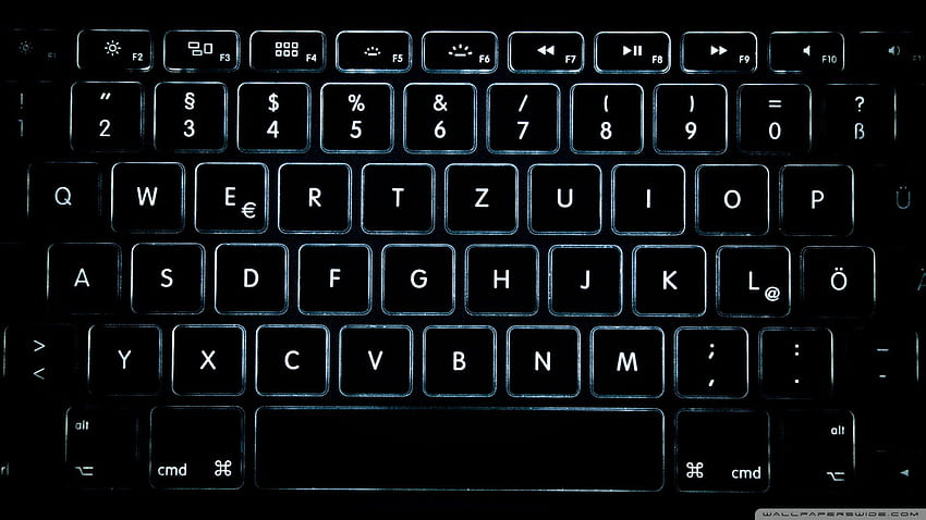teclado de computador preto papel de parede HD
