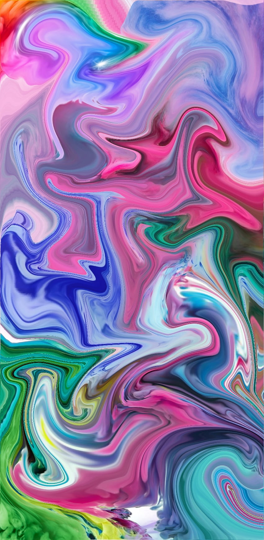 Color Mix, pastel, colorful, swirls HD phone wallpaper