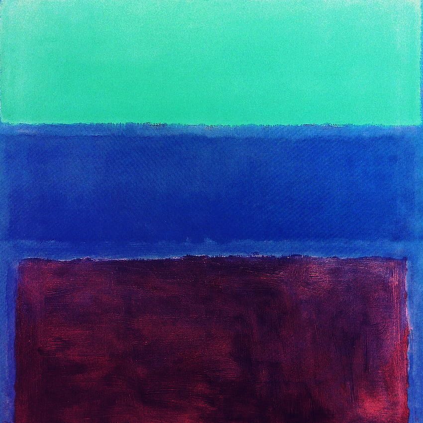 Mark Rothko Style Paint Art Greeb Blue Classic HD phone wallpaper