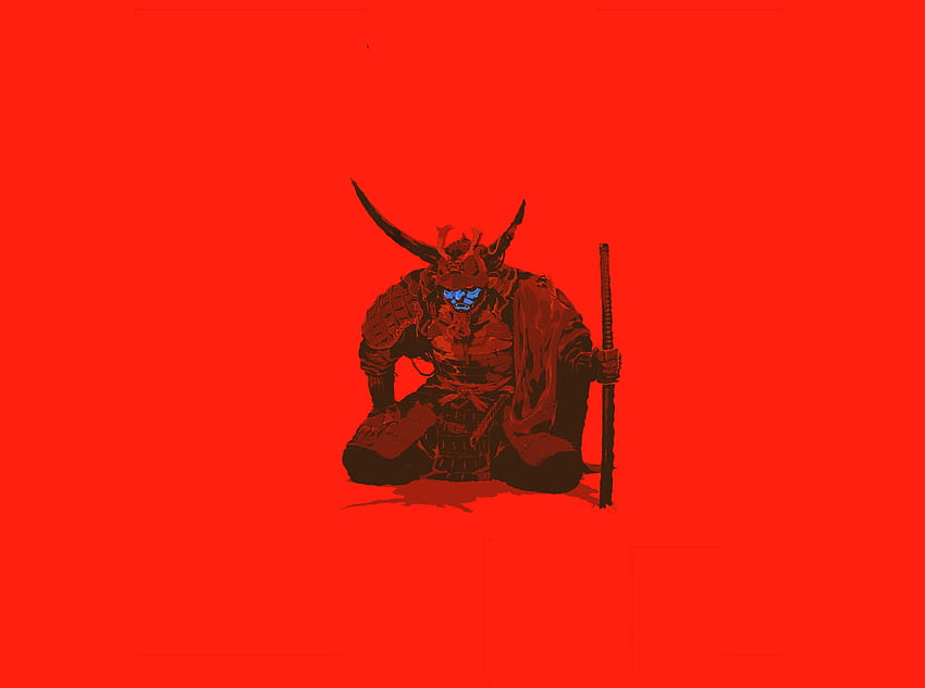 Samurai, prajurit, minimal, seni Wallpaper HD