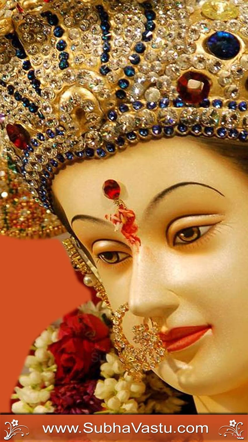 Maa Durga face for mobile HD phone wallpaper