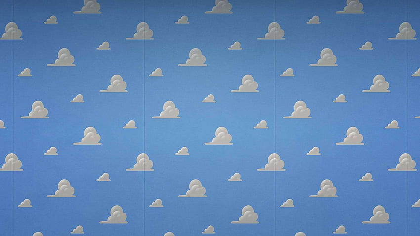 Toy Story'den Andy'nin Yatak Odası. Oyuncak hikayesi bulutları HD duvar kağıdı