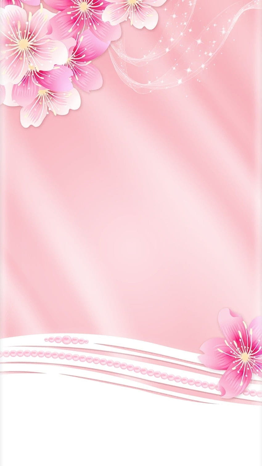 Jasnoróżowy kwiatowy iPhone w tle blokady ekranu sztuki. Różowy iphone, tło kwiatu, bąbelki Tapeta na telefon HD