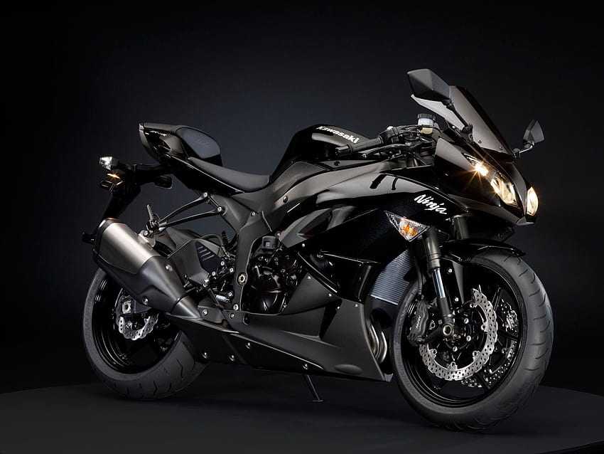 HQ Kawasaki Ninja black Motorcycle Num. 250 HD wallpaper