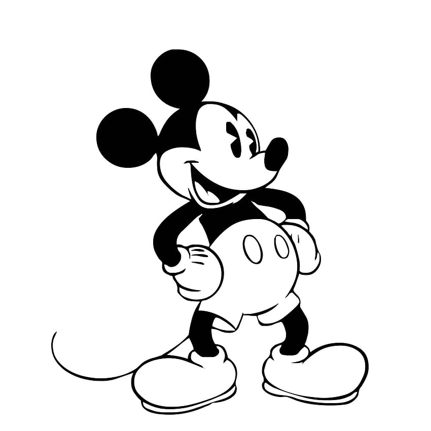 Myszka Miki Myszka Miki i tło, Stara Myszka Miki Tapeta na telefon HD