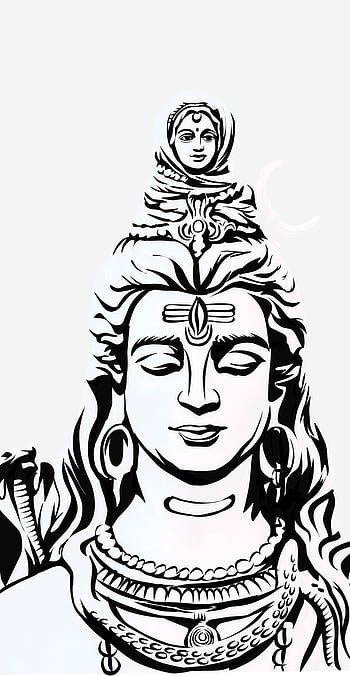 Lord Shiva drawing Stock Vector | Adobe Stock
