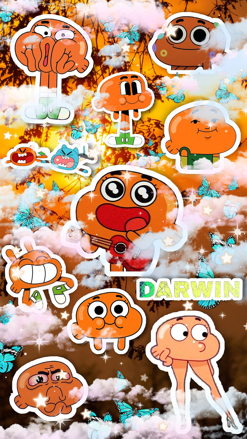 Darwin, orange, fish HD phone wallpaper | Pxfuel